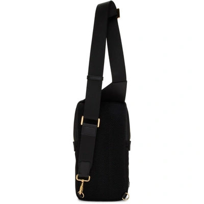 Shop Fendi Black Bag Bugs Golden Messenger Bag In F0kur Black