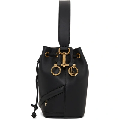 Shop Fendi Black Mini 'bag Bugs' Mon Trésor Bucket Bag