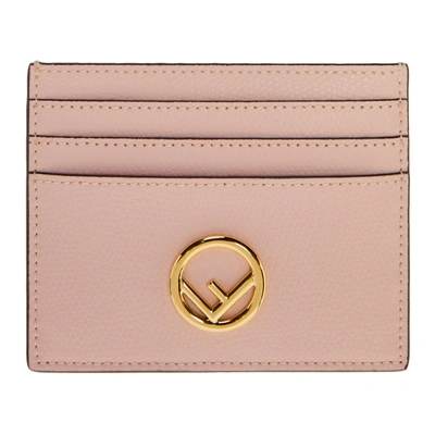 Shop Fendi Pink F Is  Card Holder In F01kw Pink