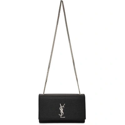 Shop Saint Laurent Black Medium Kate Bag In 1000 Black