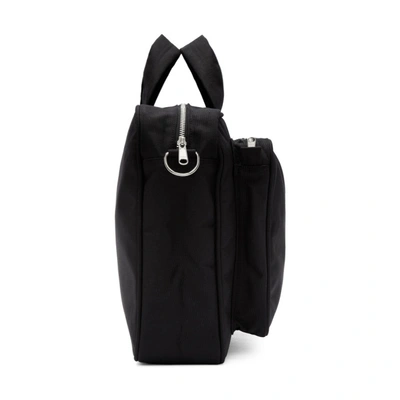 Shop Comme Des Garçons Homme Deux Comme Des Garcons Homme Deux Black Large Zip Briefcase In 1 Blk