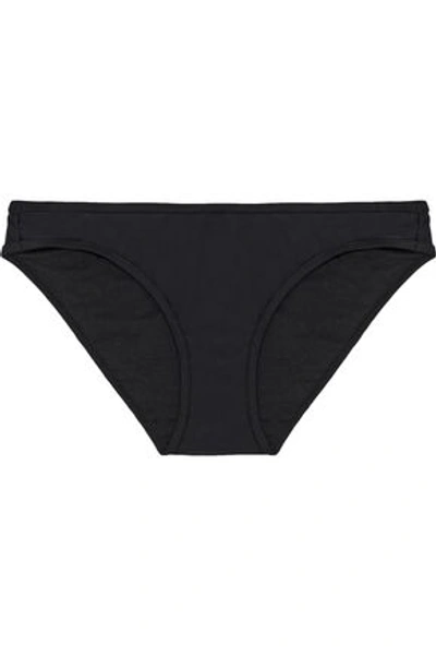 Shop Duskii Waimea Bay Low-rise Bikini Briefs In Black