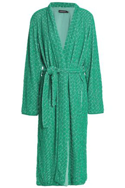 Shop Antik Batik Woman Sequined Gauze Kimono Jade