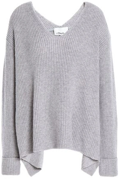 Shop 3.1 Phillip Lim / フィリップ リム Ribbed Wool And Yak-blend Sweater In Light Gray