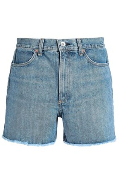 Shop Rag & Bone Denim Shorts In Mid Denim