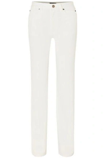 Shop Calvin Klein 205w39nyc Woman + Andy Warhol Foundation Printed High-rise Straight-leg Jeans Off-white