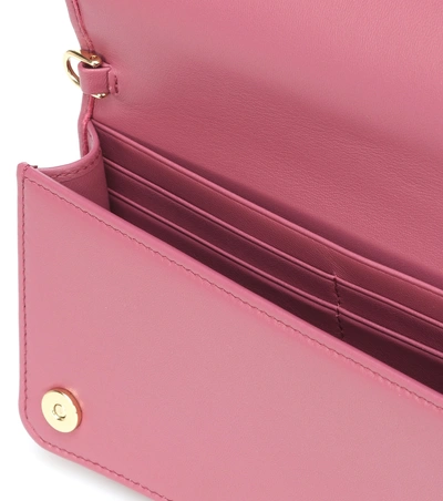 Shop Miu Miu Matelassé Velvet Shoulder Bag In Pink