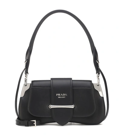 Shop Prada Sidonie Shoulder Bag In Black