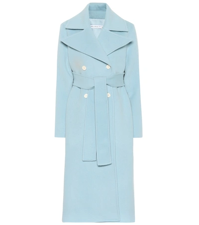 Shop Rejina Pyo Simone Wool-blend Coat In Blue