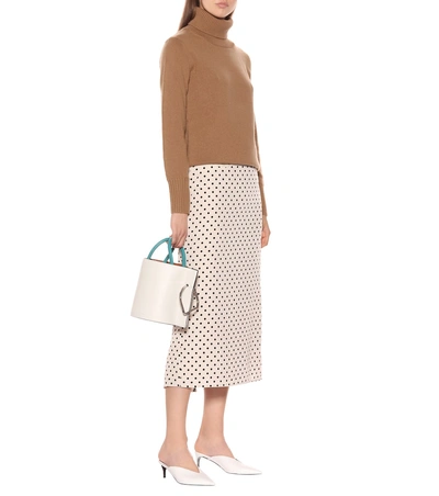 Shop Rejina Pyo Mina Polka-dot Printed Midi Skirt In White