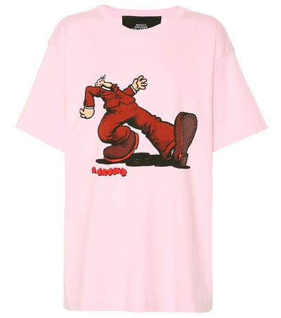 Shop Marc Jacobs Printed Cotton T-shirt In Pink