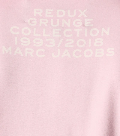 Shop Marc Jacobs Printed Cotton T-shirt In Pink