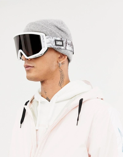 Shop Anon Relapse Mfi Snow Goggles In White - White