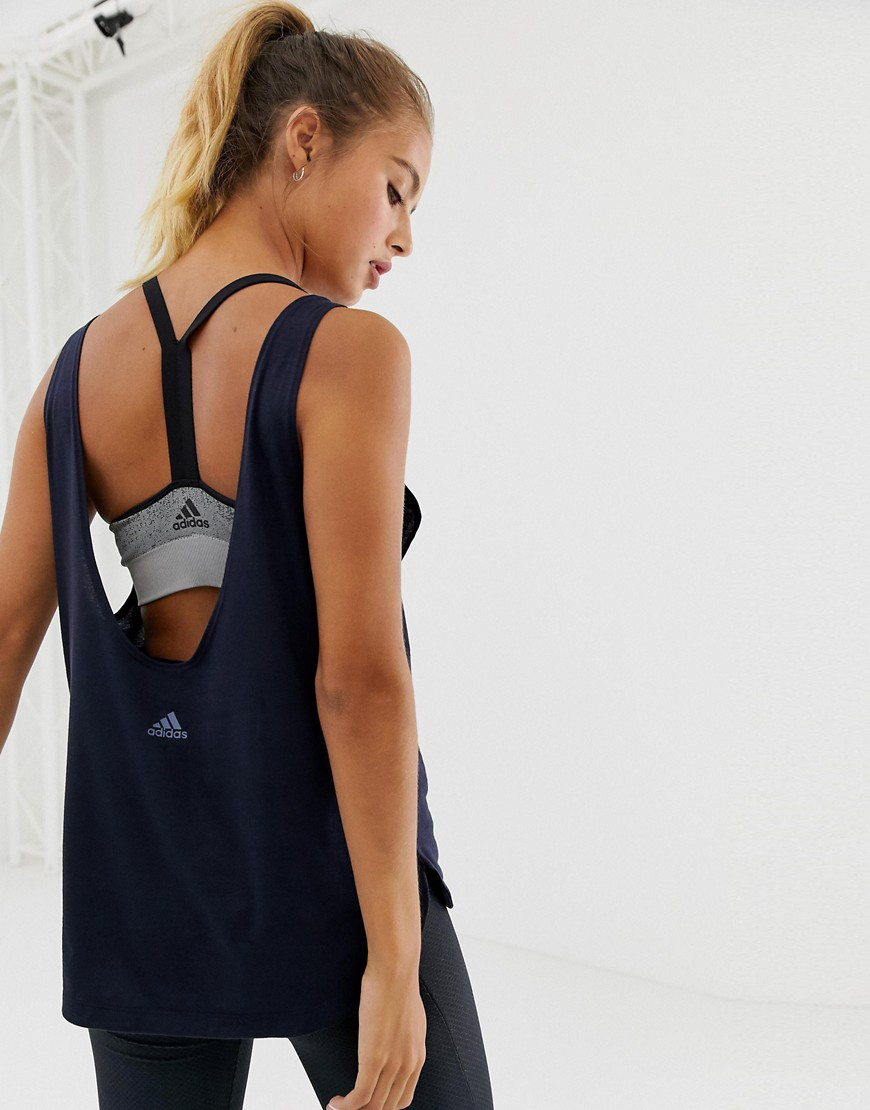 adidas low back tank