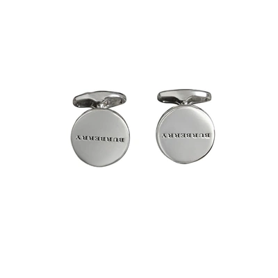 Shop Burberry Engraved Bronze Cufflinks