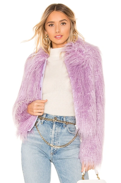 Shop Majorelle Miriam Coat In Amethyst Purple
