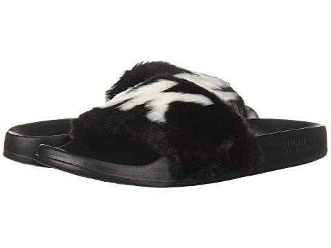 michael kors fur slides