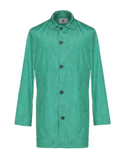 Shop Kired Full-length Jacket In Emerald Green