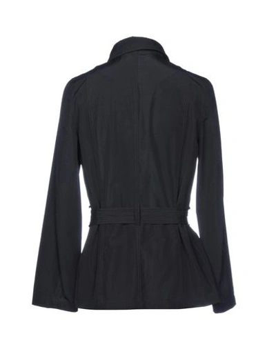 Shop Emporio Armani Coats In Black