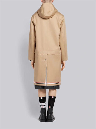 Shop Thom Browne Detachable Mackintosh Swim Parka In Neutrals