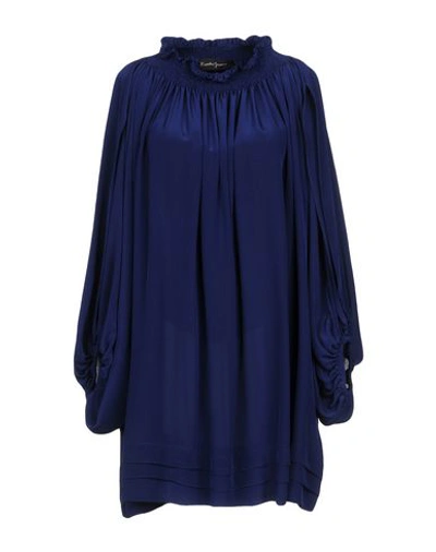 Shop Rossella Jardini Short Dress In Blue