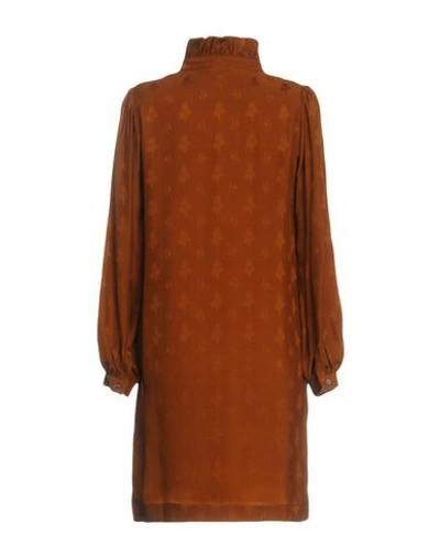 Shop Soeur Shirt Dress In Brown