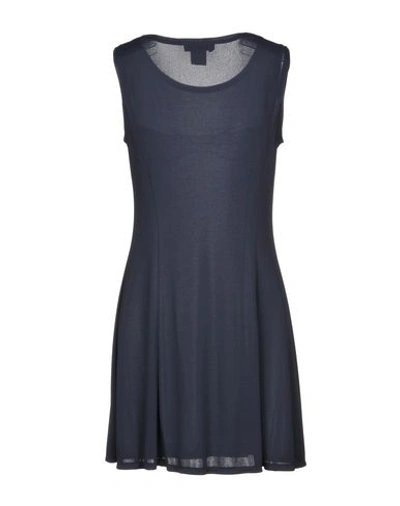 Shop Marella Short Dress In Dark Blue