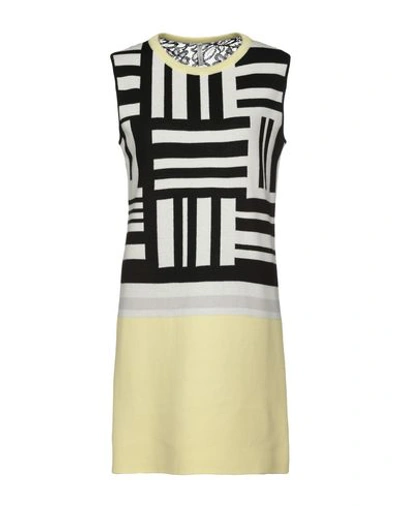 Shop Aimo Richly Short Dresses In Light Yellow