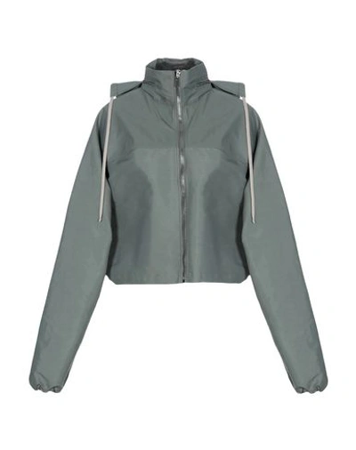 Shop Rick Owens Jackets In Military Green