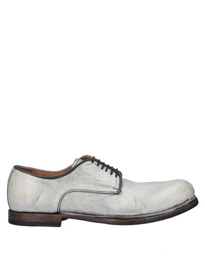 Shop Preventi Lace-up Shoes In Ivory