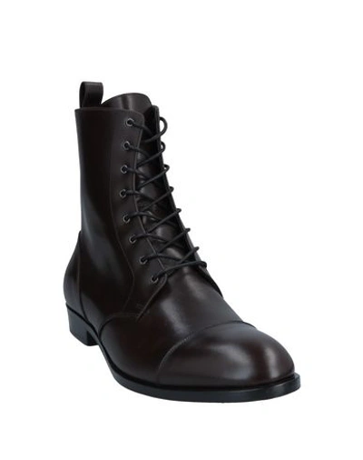 Shop Robert Clergerie Boots In Dark Brown