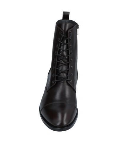 Shop Robert Clergerie Boots In Dark Brown