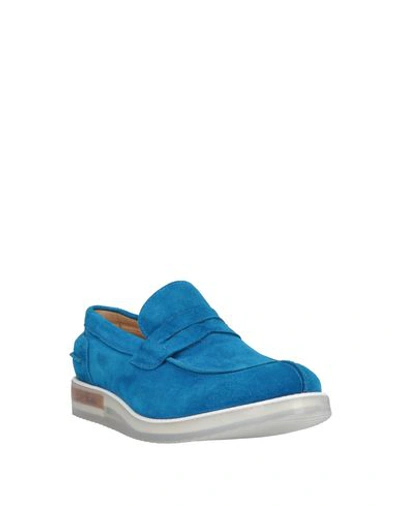 Shop Gold Brothers Loafers In Bright Blue
