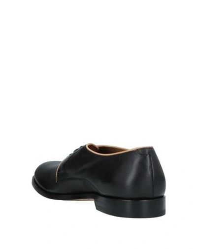 Shop Attimonelli's Laced Shoes In Black