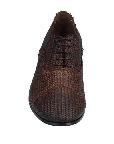 Shop Raparo Laced Shoes In Cocoa