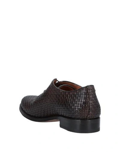 Shop Shoto Laced Shoes In Dark Brown