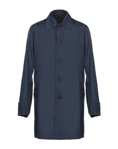 Shop Add Man Overcoat Midnight Blue Size Xl Polyamide