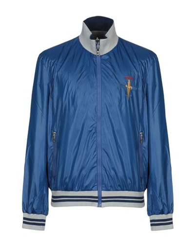 Shop Cesare Paciotti 4us Jackets In Blue