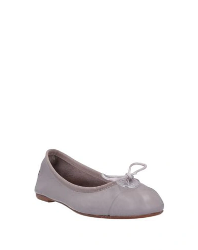 Shop Anna Baiguera Ballet Flats In Grey