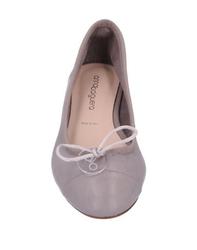 Shop Anna Baiguera Ballet Flats In Grey