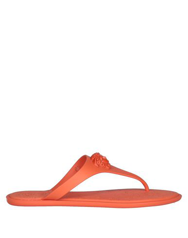 versace flip flops red