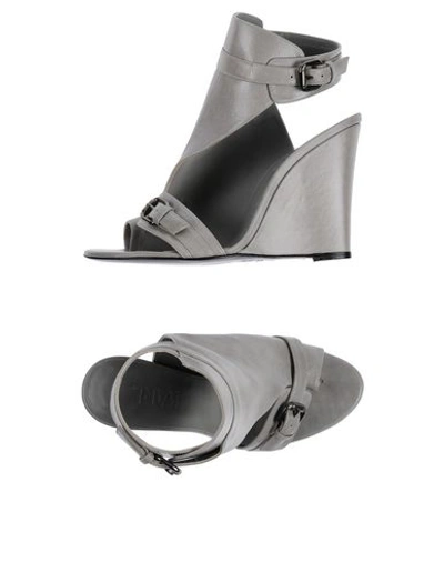 Shop Karl Sandals In Grey