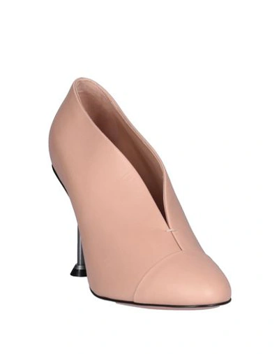 Shop Victoria Beckham Ankle Boot In Pale Pink