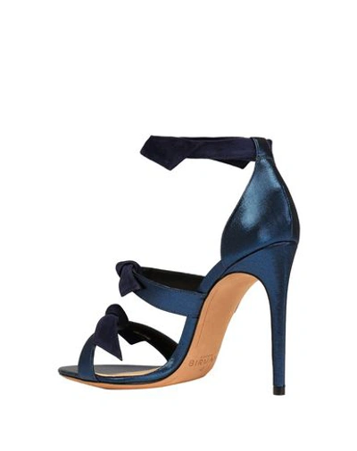 Shop Alexandre Birman Sandals In Dark Blue