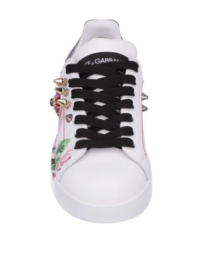 Shop Dolce & Gabbana Woman Sneakers White Size 6 Soft Leather