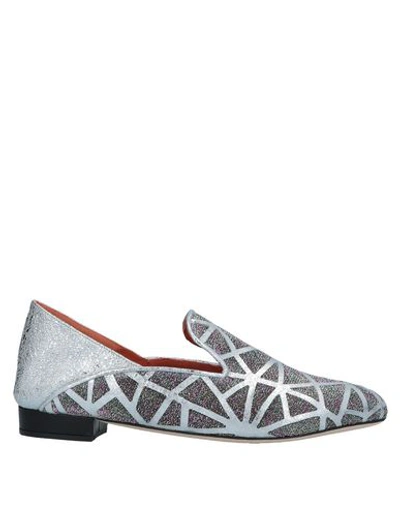 Shop Bams Loafers In Silver