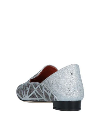 Shop Bams Loafers In Silver