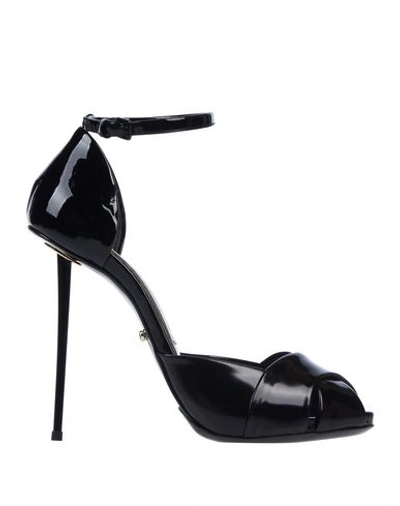 Shop Marco Proietti Design Sandals In Black