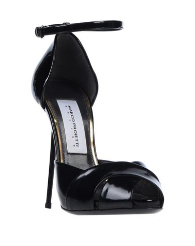 Shop Marco Proietti Design Sandals In Black