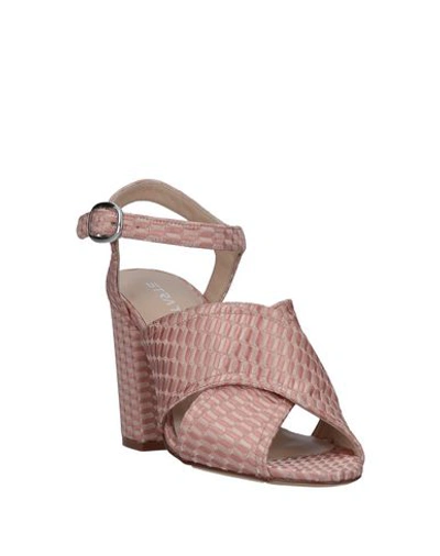 Shop Strategia Woman Sandals Pastel Pink Size 6 Textile Fibers
